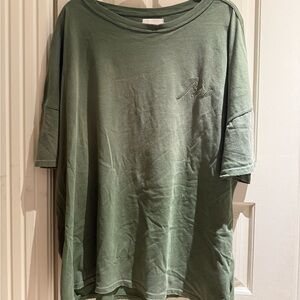 NWT Rhude Olive Reverse Tee